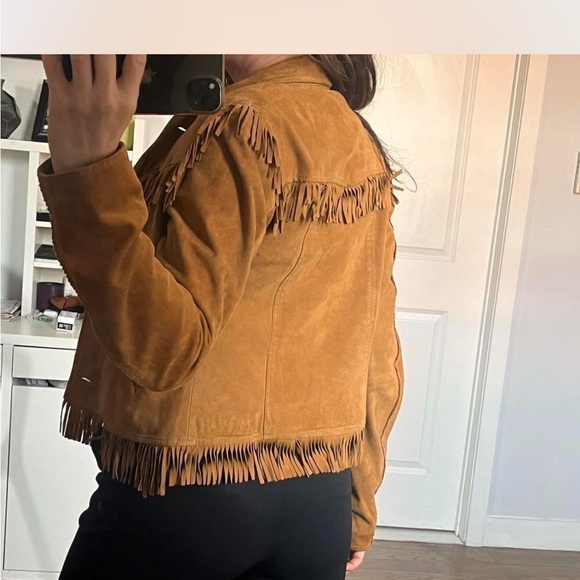 Lucky brand suede fringe jacket xs - Picture 4 of 6